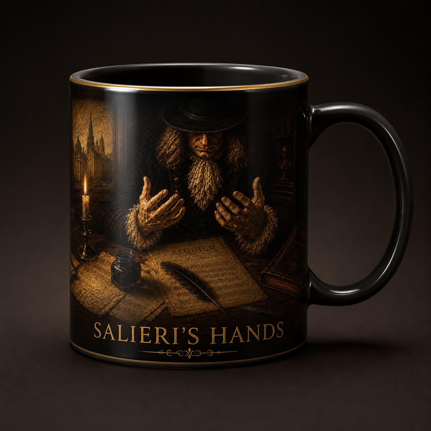 Salieri artwork mug mockup