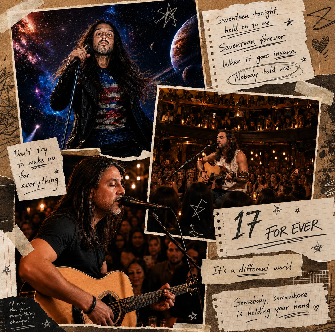 17 FOR EVER scrapbook booklet artwork