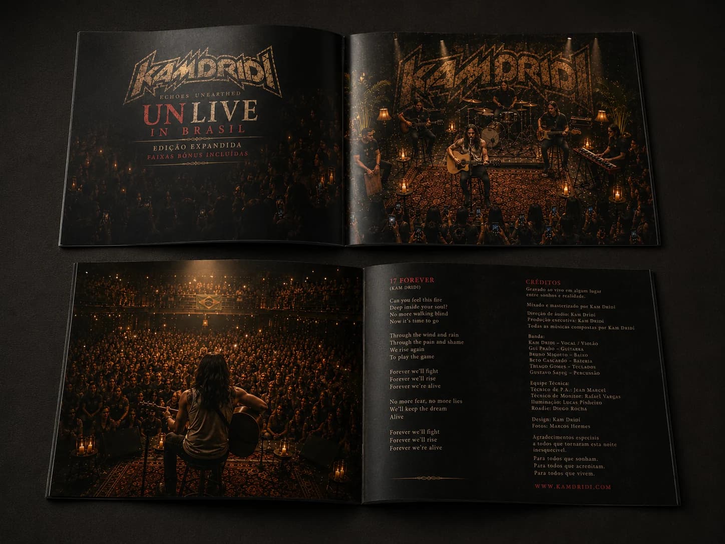ECHOES UNlive in Brasil collector booklet